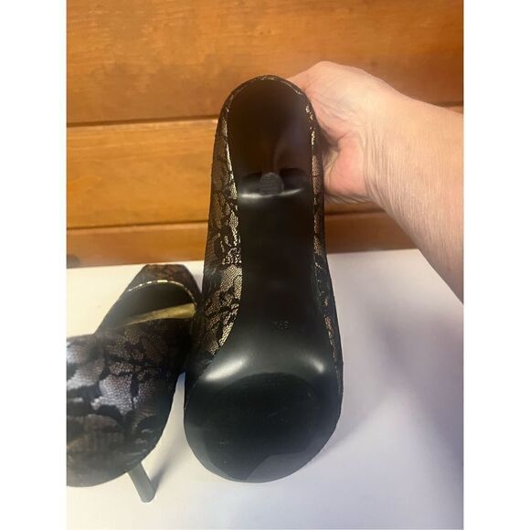 Guess * Fabric Lace * peek a toe * Heels * Sz 8.5 NIB - Picture 4 of 12
